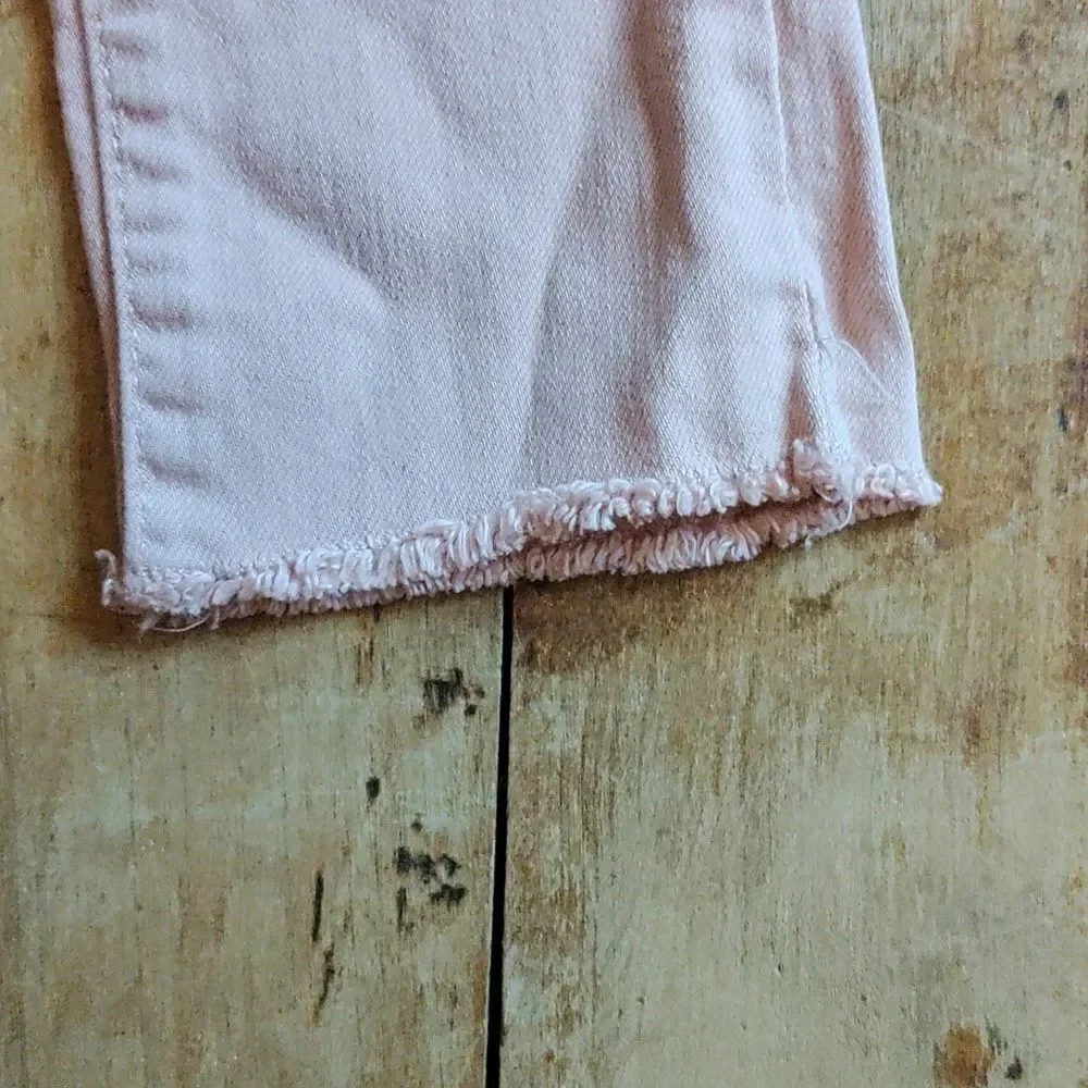 The Children's Place 4T Jeans Skinny Dark Wash Pink Adjustable Waist Cotton